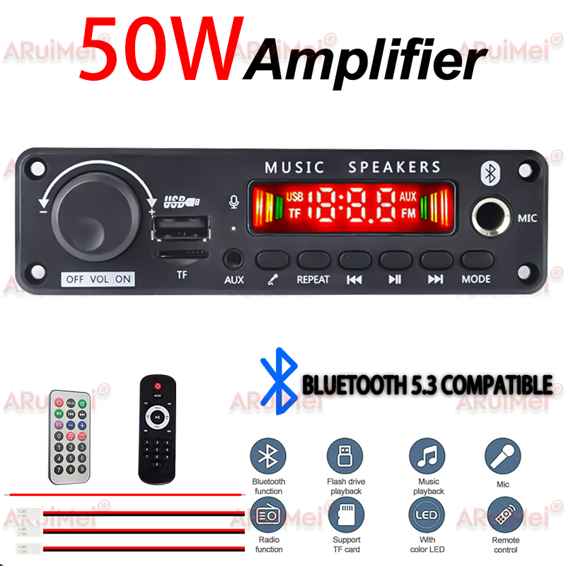 Sound Card Usb - ARuiMei 50W 2 * 25W Amplifier