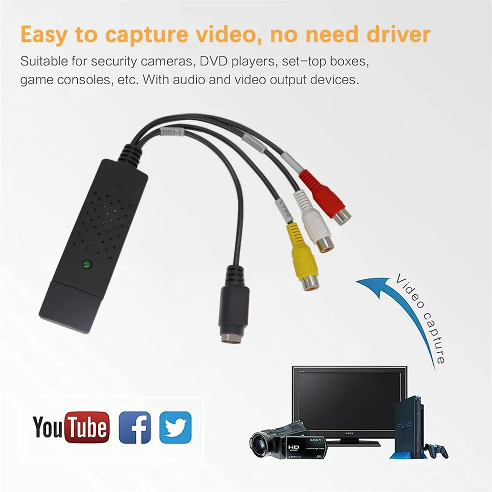 USB2.0 Audio Video Capture Car - Sound Card Usb review and price